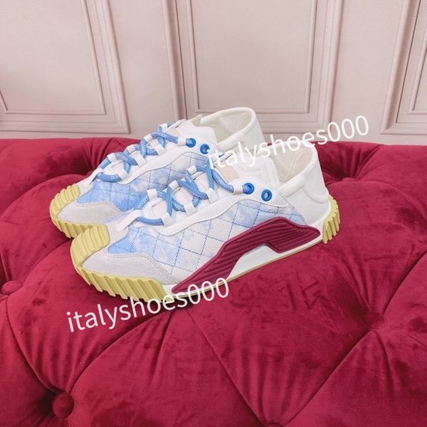 

new designer womens fashion sneakers lace up popular flat casual men spring autumn walking shoes white, Black