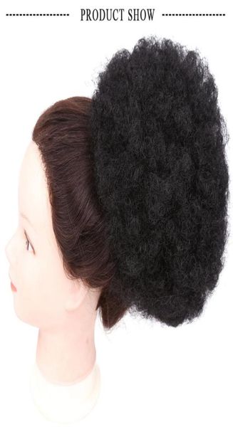 

fashion beautful donut chignon curly synthetic hair bun extensions updo clip in hair hairpieces 8inch 90g and 6inch 45g3210700, Black;brown