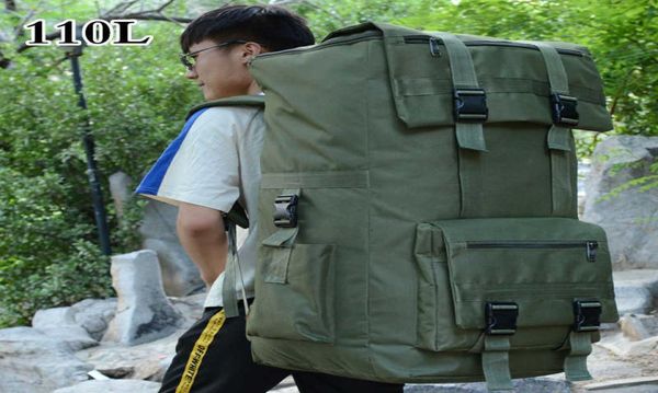

110l outdoor travel hiking backpack men women trekking climbing camping bag large capacity camouflage army rucksack luggage bag q08074114