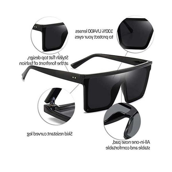 

sunglasses men women designer luxury summer outdoor variety styles with boxes 6979 popular oversized shades sun glasses square custom one pi, White;black