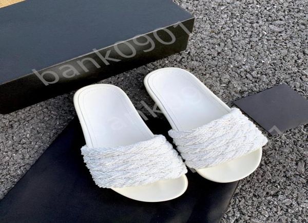 

luxury fashion women039s sandals slides classic genuine leather whole outdoor lady beach casual slippers ladies c7618680, Black