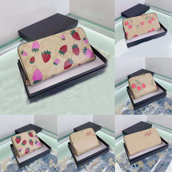

wallets new style luxury women's long mico wallet womens card holder coin pouch leather designers c purse credit handbag original box 2, Red;black