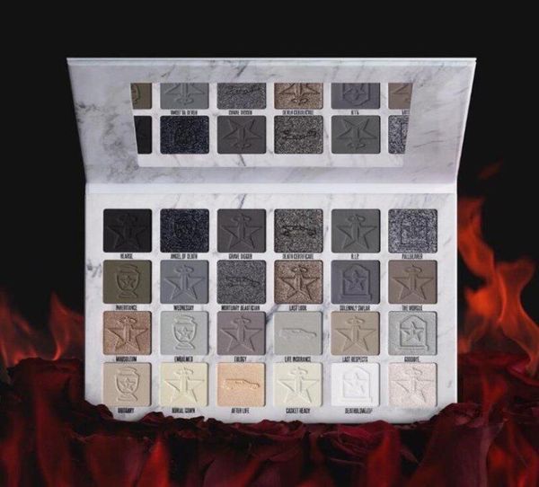 

js cremation 24 colors eyeshadow palette grey brown matte pressed powder j star eye shadows6393817