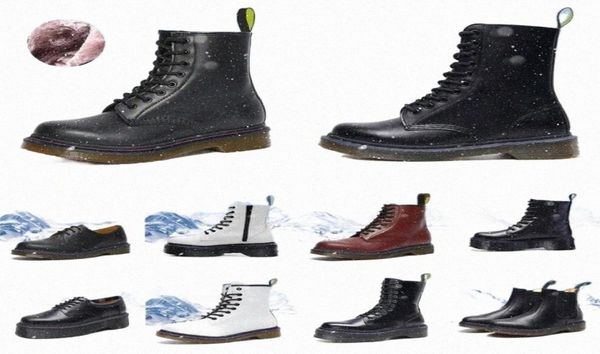 

boots men women smooth leather oxford winter shoes ankle half black white bordeaux red pumpkin mens platform snoow boot eur 3641 5825299