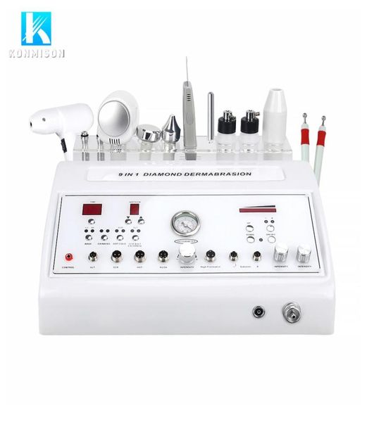 

new 8 in 1 ultrasonic bio rf machine skin scrubber high frequency face lift diamond micro dermabrasion machine home use9798786