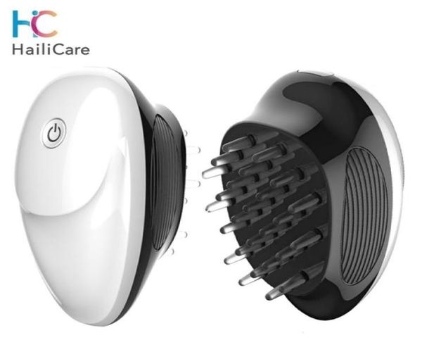 

silicone electric scalp massage comb for hair growth vibrating head r hairbrush acupuncture pain relief 2202224590808, Silver