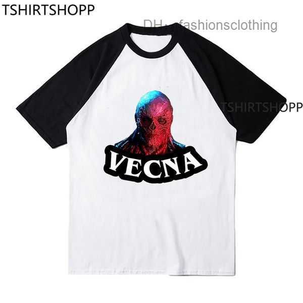 

2023 designer stranger things 4 t shirts 100 cotton baseball tee shirt hellfire club men clothing hip hop tshirt summer 4 9yi1, White;black