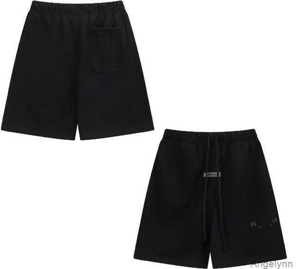 

mens womens designer essentail shorts clothing apparel essent cotton sports fashion short street style tide knee length essentiel iok0, White;black