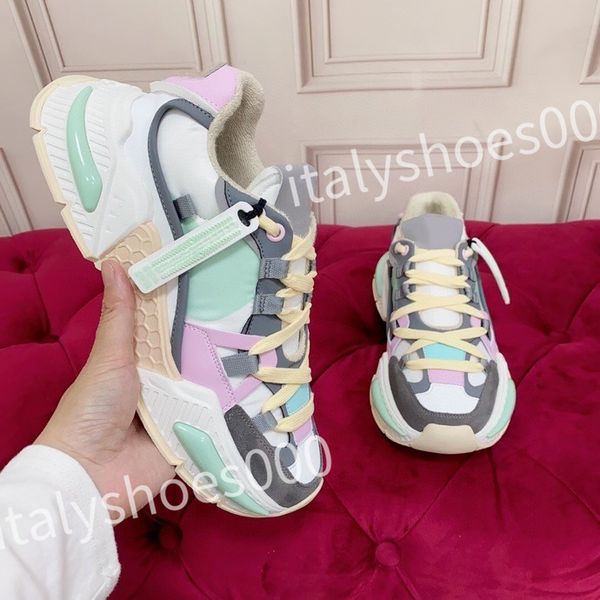 

2023 new luxury designer casual shoes woman shoe leather lace up men fashion platform sneakers white black mens womens