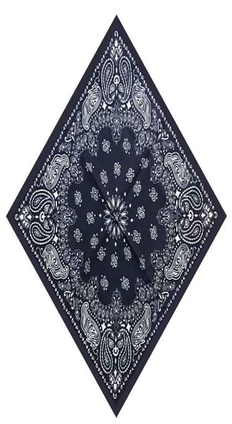 

55cm55cm cotton hip hop paisley bandana square scarf head wrap neck wrist band handkerchief for graffitin bboyin women men4870441, Blue;gray