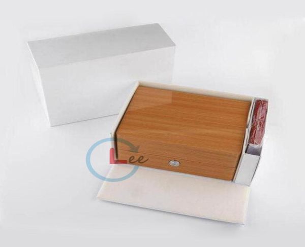 

luxury new square woody watch boxes for omega box watch booklet card tags and papers in english men wristwatch case gi6400404, Black;blue