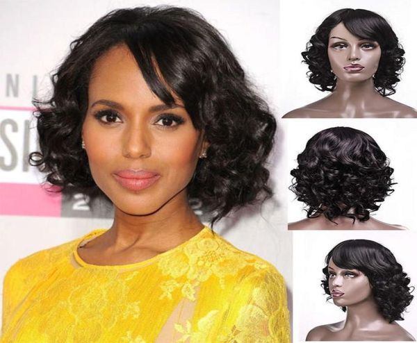 

short loose wave hair wig with bang wavy full lacewigs frontal lacewig for black women virginhair cuticle aligned1290044