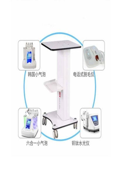 

beauty salon trolley stand holder rolling cart ro ller wheel aluminum abs trolley salon furniture for hydro dermabrasion cavitatio9290088