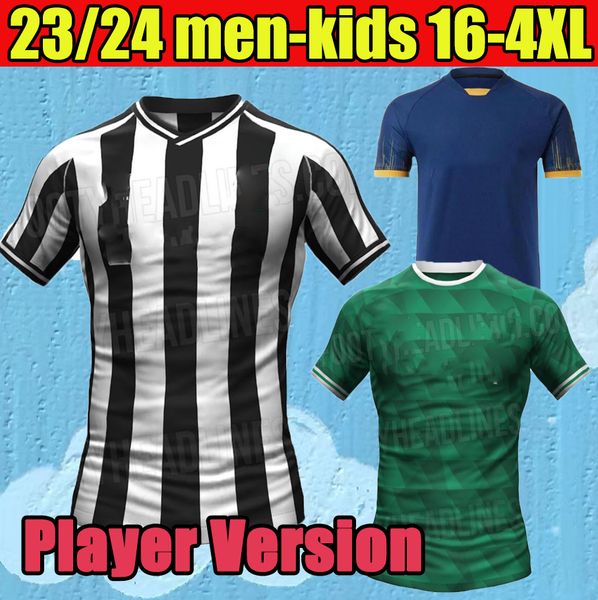 

23 24 newcastl es 130th soccer jerseys 130 years bruno g. joelinton isak 2023 2024 nufc fans player version united maximin wilson almiron fo, Black