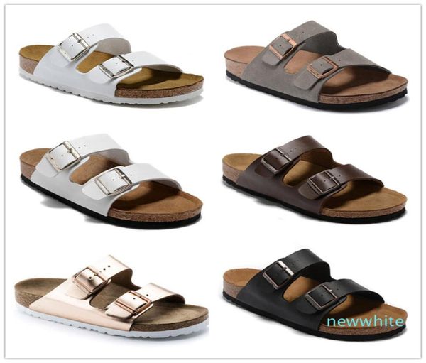 

2021 birk arizona gizeh slippers sell summer men women flats sandals cork slippers casual shoes print mixed colors size4461708, Black
