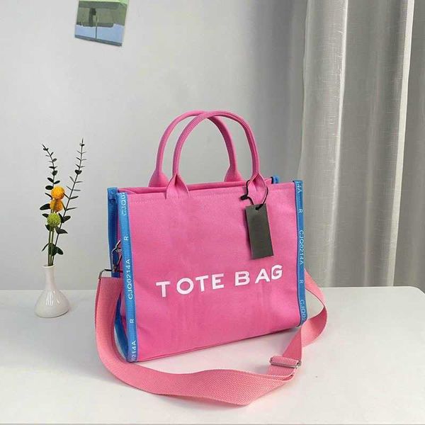 

casual canvas marc tote bag letter luxurys handbag totes women square design shopping bags shoulder bag wallet 230510