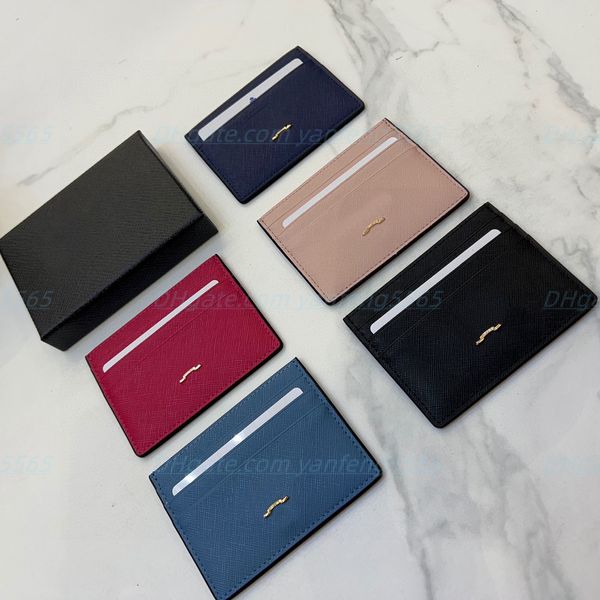 

luxury pouch leather card holders coin purses card slots keys holder bags fashion womens mens designers mini wallet original box, Brown;gray