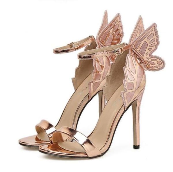 

sophia big butterfly bride wedding shoes high heels prom party wear size 35 to 405375787, Black