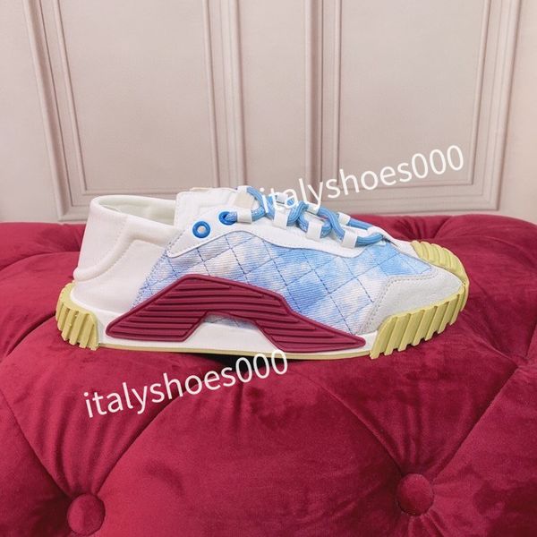 

designer womens fashion sneakers lace up popular flat casual men spring autumn walking shoes white, Black