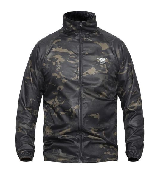 

navy seal summer tactical upf40 lightweight camouflage jacket men waterproof ultra thin raincoat windbreaker military army skin ja2518011, Blue;black