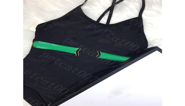 

classic one piece swimwear bikini letter print womens swimsuit suit backless swimsuits beachwear3417157
