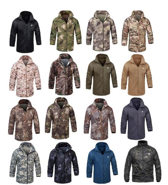 

outdoor sports shirt camouflage lightweight ultra thin windbreakerjacket mountaineering clothes hiking windproof clothing no051107579456, Black;green