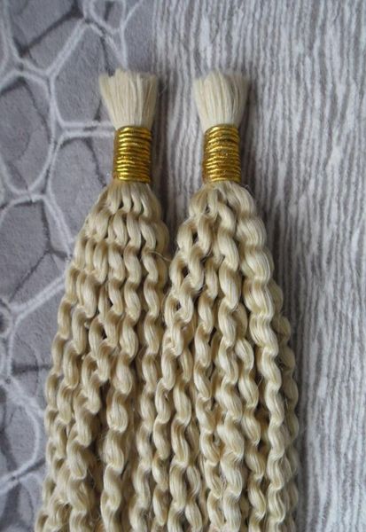 

mongolian afro kinky curly bulk 2 pcs human hair for braiding no attachment braiding hair bulk 200g no weft human hair bulk for br6243270, Black