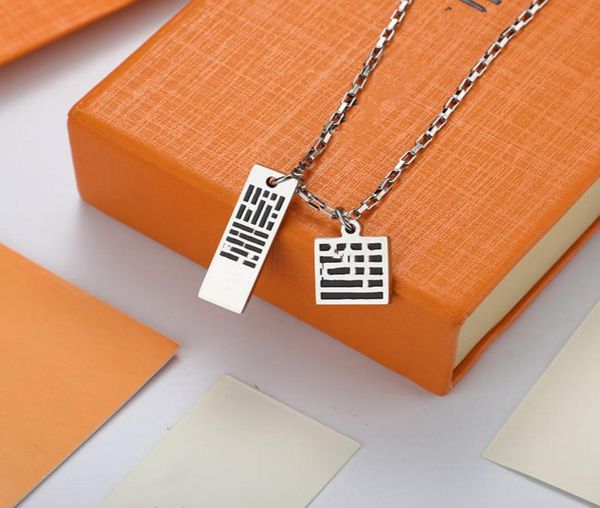 

2021fashion strings pendant street statement necklace for man woman jewelry party pendants strands with box8229297, Black