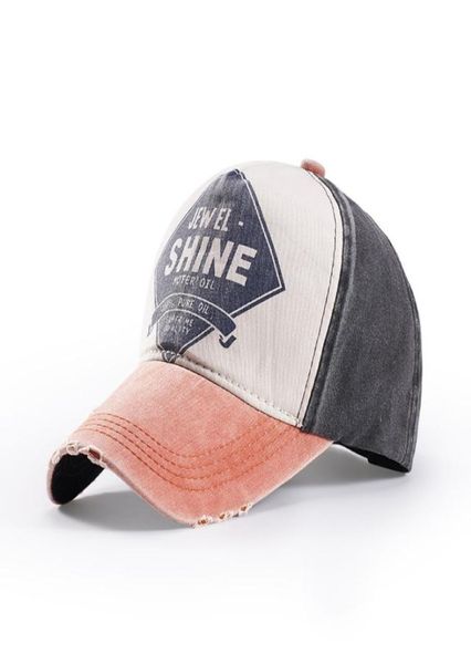 

distressed vintage baseball cap printing multicolor trucker hat cotton caps hip hop hats adjustable for men and women2847249, Blue;gray