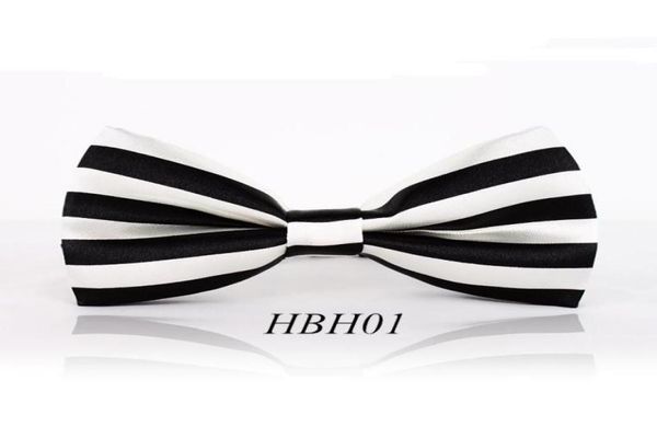 

whole1piecelot fashion bow tie for men women classic black white cross striped pattern bowtie leisure polyester cravat6442437, Black;purple