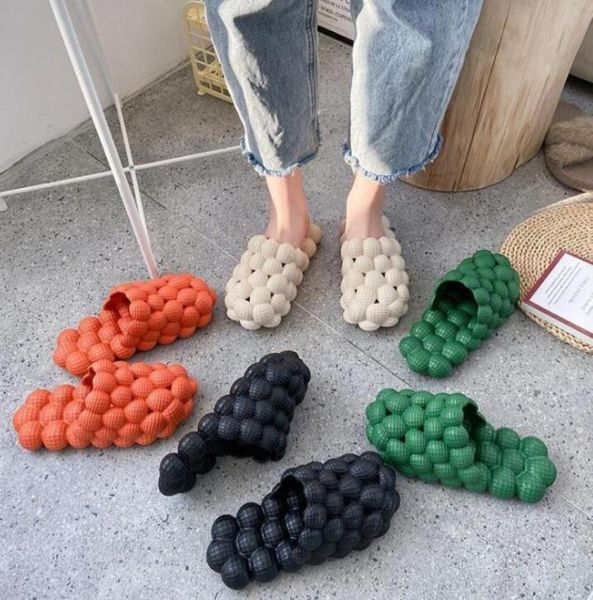 

lychee slippers female summer sandals fashion massage mesh sandals and slippers 2021 new trend slippers6329586, Black