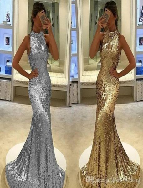 

2019 arabic dubai mermaid evening dress silver gold sequins celebrity formal holiday wear prom party gown custom made plus size4265693, Black;red