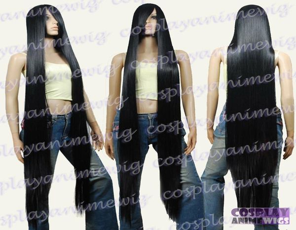 

ltlt 150cm black styleable extra super long cosplay wigs018358205, Black;brown