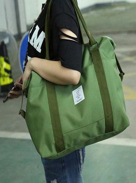 

duffel bags durable folding nylon travel luggage duffle bag large capacity female packing cubes girls weekend pouch handbag4677991