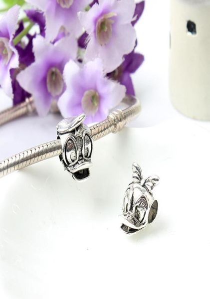 

cute animal alloy charm bead loose big hole fashion women jewelry stunning european style for pandox bracelet necklace6395501, Bronze;silver