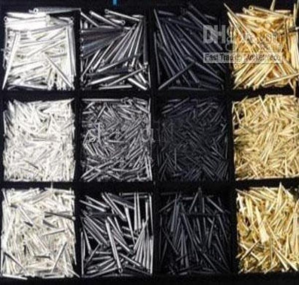 

lowest new 1000pcs ccp earrings spikes beads mix colors 9512526, Black