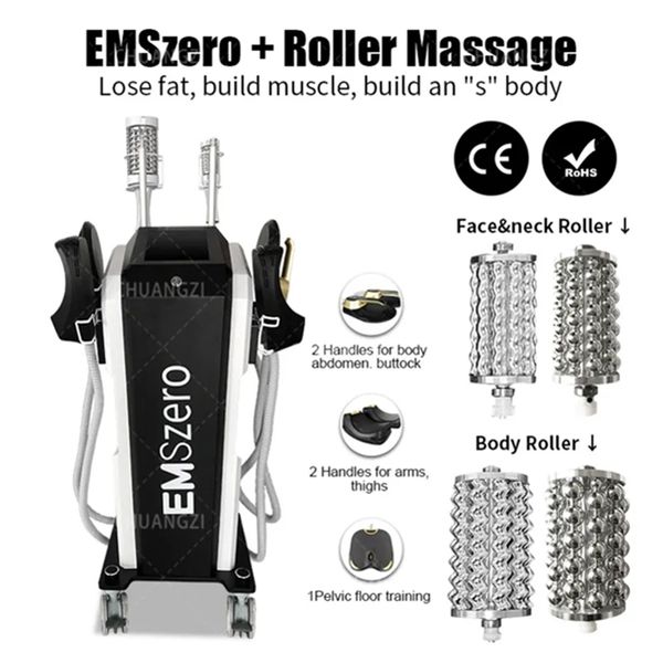 

2024 14 tesla 6500w with neo 2 roller massager and 6 neo handles dls-emslim nova emszero body shaping ems electromagnetic stimulation