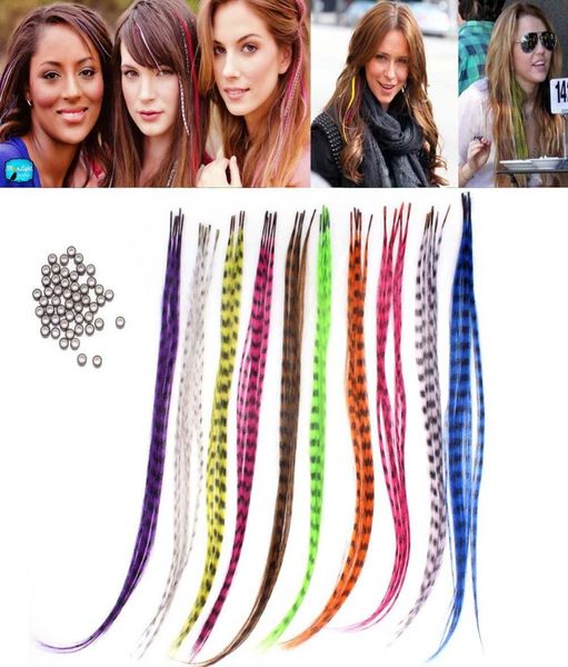 

50pcs 1516 inch straight multicolour synthetic feather for hair extensions party clothing accessories diy craft decoration5009803, Brown