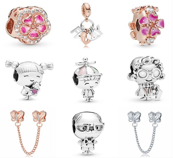 

new popular 925 sterling silver silverpinkrose gold perfect home sparkling flowers diy beads for original pandora charm bracelet3819765, Golden;silver