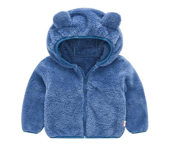 

autumn baby jackets hooded boy coats toddler girls thick teddy bear colthes children039s jackets boys and girls 206919, Blue;gray