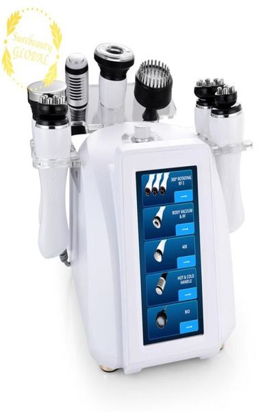 

8 in 1 strong power vacuum rf 40k unoisetion cavitation ultrasonic pon micro current 360Â° automatic rotary 3d rf spa7165860, Black;white
