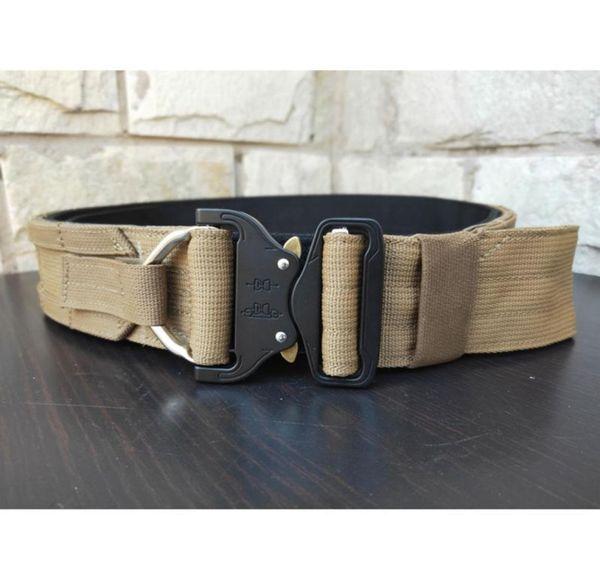 

tactical belt multicam molle combat battle belt army shooting combat gear outdoor hunting fighter 5cm wide4396253, Black;gray