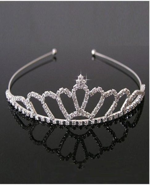 

headpieces beautiful shiny crystal bridal tiara party pageant plated crown hairband wedding accessories6113437, Silver