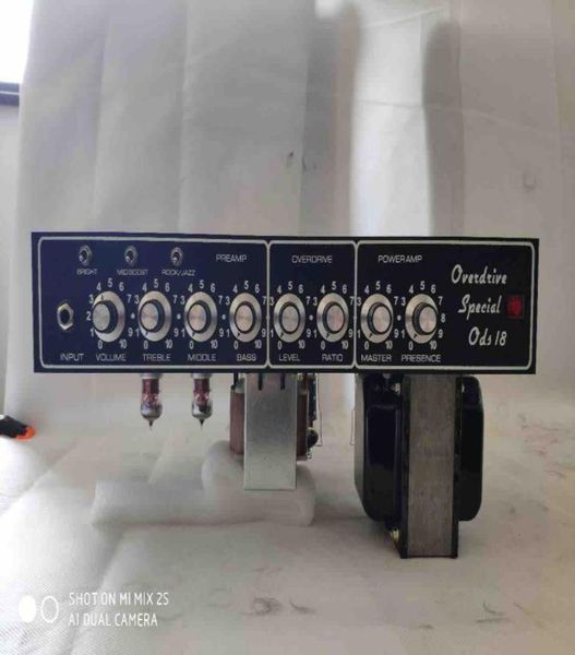 

custom grand overdrive special ods 20w valve guitar amp chassis jj tubes 2 x 6v6 power 3 x 12ax7 preamp with loop2850734