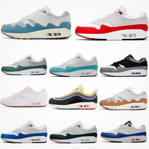 

trainers 1 87 mens women sports shoes classic 1s patta aqua noise black grey monarch night maroon baroque brown cave stone airmaxs saturn go