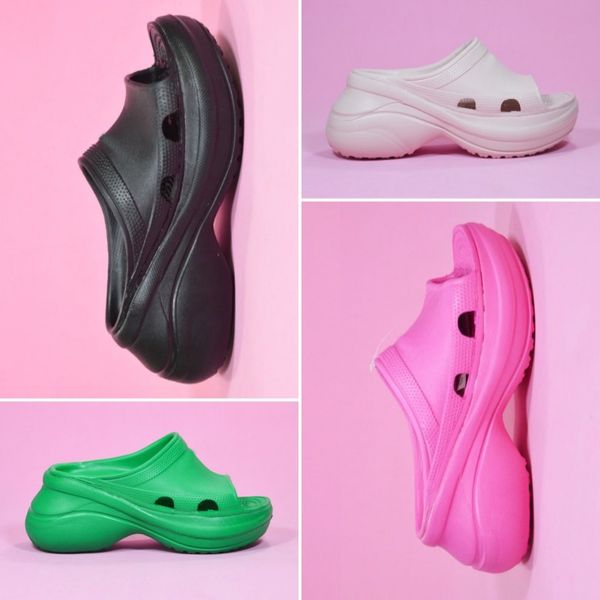 

slippers womens slides working outdoor designer sandals slides height increasing platform clogs walking outdoor slides spring, Black