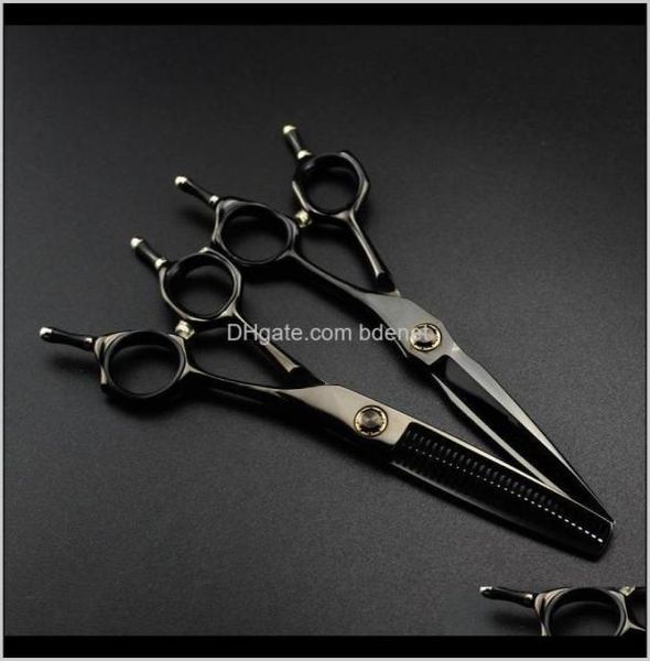 

hair scissors and comb professional japan steel 6 039039 cut black bearing haircut thinning barber makas cutting shears hair8323158