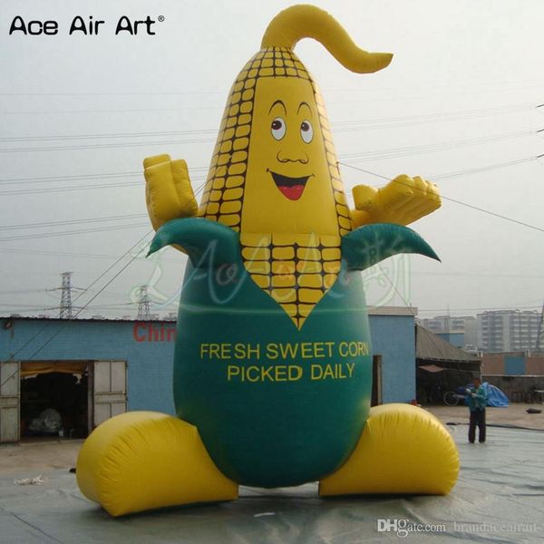 

giant plant food model inflatable corn cob lovely cartoon character corn with blower for farm exhibition