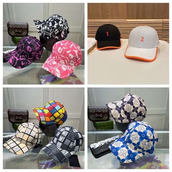 

10 style luxury sport caps designer letter baseball hats mens womens casquette printed flower forward cap street caps adjustable fit hat, Blue;gray