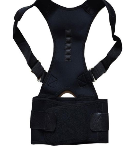 

adjustable magnetic back brace posture corrector fully adjustable support brace improves posture and provides lumbar supp8574025
